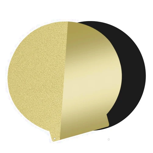 G-Hubble Round 120mm in Diameter Textured/Smooth Double Sided PEI Sheet Flexible Spring Steel Platform Magnetic Build Plate for Monoprice Mini Delta v2 3D Printer