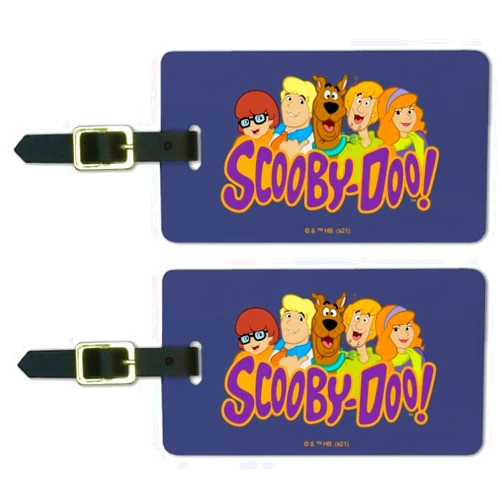 GRAPHICS & MORE Scooby-Doo Gang Luggage ID Tags Suitcase Carry-On Cards - Set of 2
