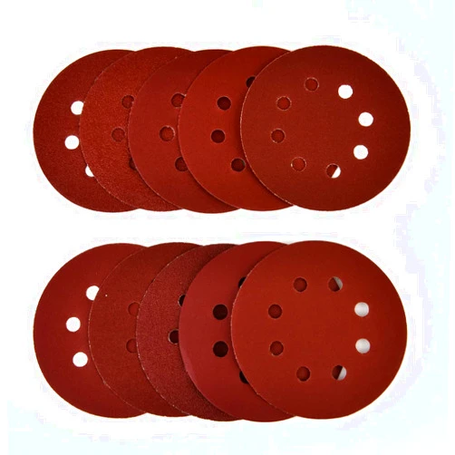 EIRONA 200-piece Sanding Discs Set - 5-Inch 8-Hole Sandpaper 10 Grades Include 60, 80, 100, 120, 150,180, 240, 320, 400, 600 Grits for Random Orbital Sander