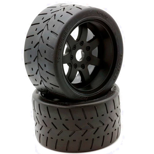 Power Hobbies Powerhobby 1/8 Gripper 54/100 Belted Mounted Rear Tires/Wheels 17mm (2) Arrma Felony/Infraction/Limiitless (Black)