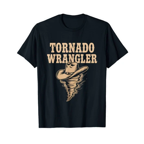 Funny Tornado Lover Tees Tornado Wrangler Cowboy Wrangler Women Men Kid T-Shirt