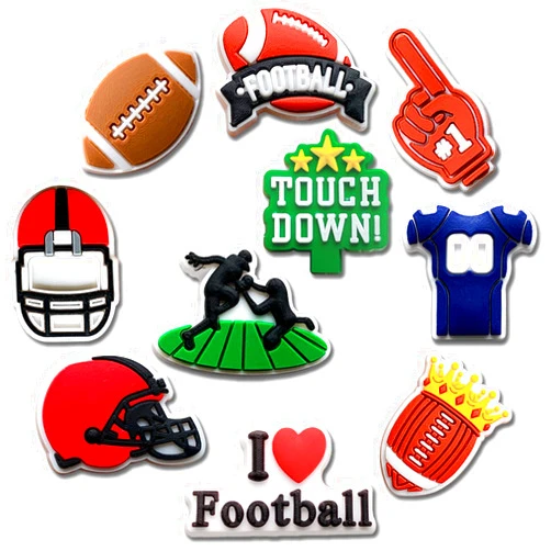 Chionwen Sports Shoe Decoration Charms for Croc Clog, Softball Baseball Basketball Volleyball Soccer Tennis Swimming Football Golf Charms Accessories
