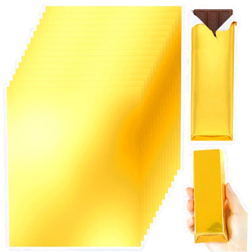 HRXMS Chocolate Bar Wrappers, 120pcs Size 6