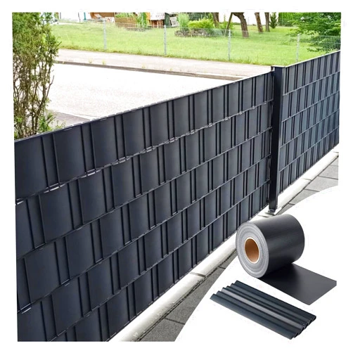 LXLIGHTS Privacy Screen Fence Strips, Wind and UV Protection PVC Garden Privacy Film with Mounting Clips for Outdoor Garden Patio Balcony Weatherproof Panels, 28 Sizes