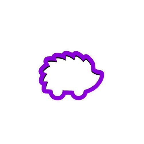 Handmade Hedgehog Cookie Cutter - Animal Cookie Cutters - Fondant Cutters - Cookie Cutters - Polymer Clay Cutters - Clay Jewelry Cutters - Cutters