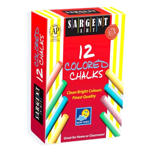 Sargent Art 66-2010 12-Count Colored Dustless Chalk