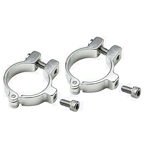 Velo Orange Hinged Water Bottle Cage Clamps - 28.6mm, Silver