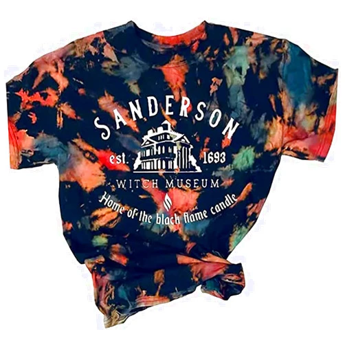 VKEGNIO Sanderson Sisters Halloween Shirt Women Sanderson Bed and Breakfast Tee Hocus Pocus Funny Tshirt Fall Casual Shirts