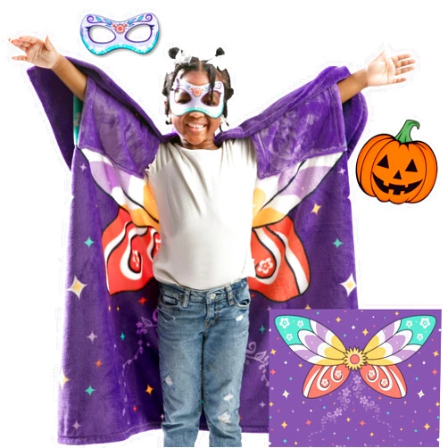Moon Sonder Super Blanky Halloween Costumes for Girls and Boys - Cozy Kids Wearable Blanket for Pretend Play, Birthday Gifts