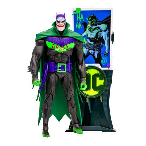 McFarlane Toys - DC Multiverse Batman White Knight (Jokerized), 7in Action Figure, Gold Label