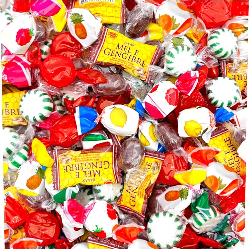 SUNNY ISLAND Old-Fashioned Candy Assortment Bulk 3-Pound Bag - Spearmint Starlights, Cinnamon Discs, Root Beer Barrels, Ginger Honey, Fruit Filled Hard Candy Mix (About 200 Pieces)