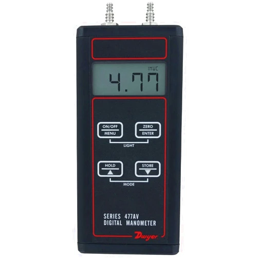 Dwyer® 477AV Handheld Digital Manometer, 477AV-3, 0-200