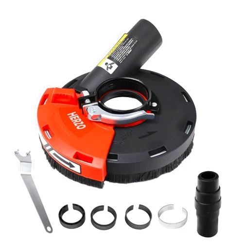 HERZO Dust Shroud for Angle Grinder 4/4.5/5 inch Universal Surface Grinding Shroud (125MM)