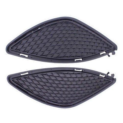 MOTOKU Pair Front Bumper Side Bezel Cover Grille for Mercedes-Benz W117 CLA CLASS CLA250 2014 2015 2016 Left Driver and Right Passenger Side Black Fog Light Mesh Grill Grid Panel Cover