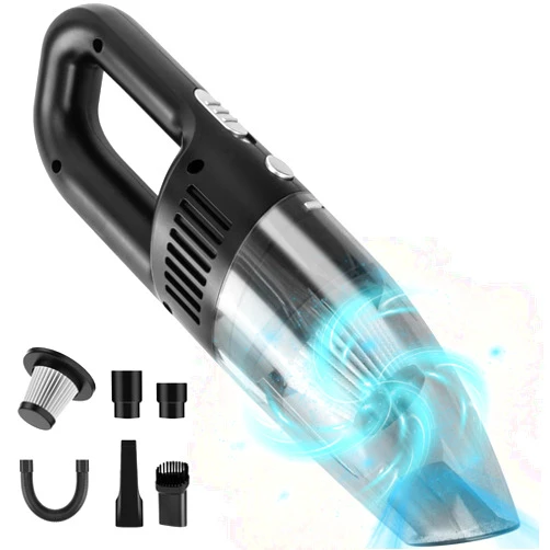UZIMOO Handheld Vacuum, 9000PA Strong Suction Hand Vacuum Cordless, Mini Handheld Car Vacuum Cleaner, Lightweight USB Rechargeable Portable Vacuum Cleaner for Home Pet Hair and Car