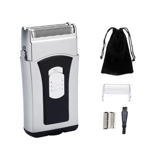 TONGTLETECH Men’s Foil Travel Shaver Tongtletech Electric Beard Razor Reciprocating Mini Washable Wet/Dry Hair Trimmer（Battery Operated）
