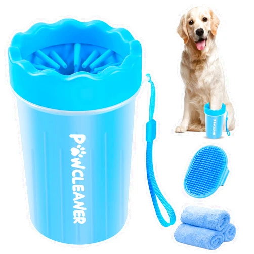 Comotech Dog Paw Cleaner, Washer, Buddy Muddy Pet Foot Cleaner for Small Medium Large Breed Dogs/Cats (with 3 absorbent towel)