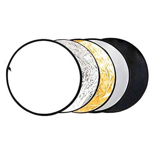 Julius Studio 24 inch 5-in-1 Portable Collapsible Multi-Disc Photography Multi Studio Light Collapsible Disc Reflector for Studio/Outdoor Lighting with Bag, JGG2409