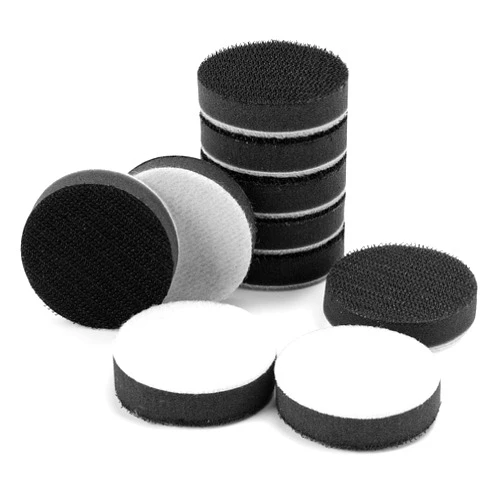 POLIWELL 10 Pack 2 Inch (50mm) Foam Interface Pad, Hook and Loop Soft Foam Buffing Pad, Soft Density Buffer Backing Pad for 2