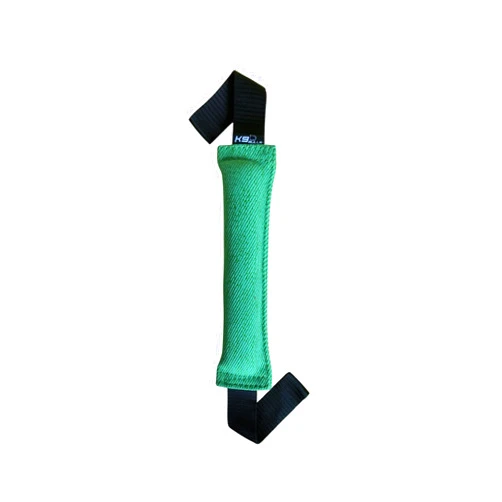 K9BULLS Dog Tug Toy for Interactive Tug of War - Tear Resistant French Linen - Super Durable Yet Soft for Dog's Teeth. Perect for :Tug of War, Schutzhund,Agility,Ring Sport,PoliceK9,and More. -Green-
