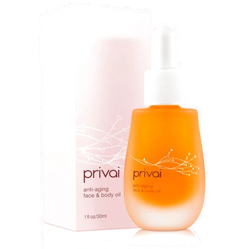 Privai Anti Aging Face & Body Oil, 1 fl oz. Lightweight, Increase circulation, boost cellular renewal and hormonal balance