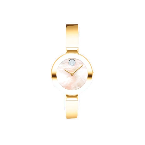 Movado Bold Bangles Women's Watch - Swiss Quartz Movement, Stainless Steel Bangle, Adjustable - 3 ATM Water Resistance - Luxury Fashion Timepiece for Her - 28mm