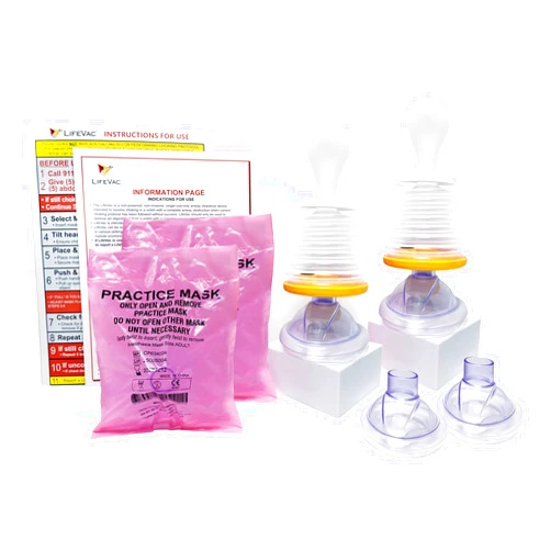LifeVac Home Kit 2 Pack - Portable Suction Rescue Device, First Aid Kit for Kids and Adults, Portable Airway Suction Device for Children and Adults