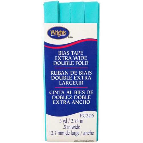 Wrights Aquamarine II Double Fold Bias Tape 1/2