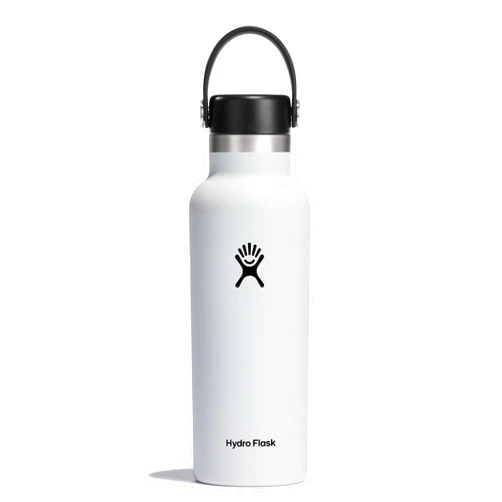 Hydro Flask Stainless Steel Standard Mouth Water Bottle with Flex Cap and Double-Wall Vacuum Insulation