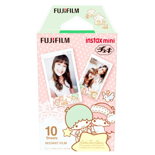 Instax 1 X Fuji Instax Mini Films Usable with Polaroid Mio & 300 - Lomo Diana Instant Back - Little Twin Stars -