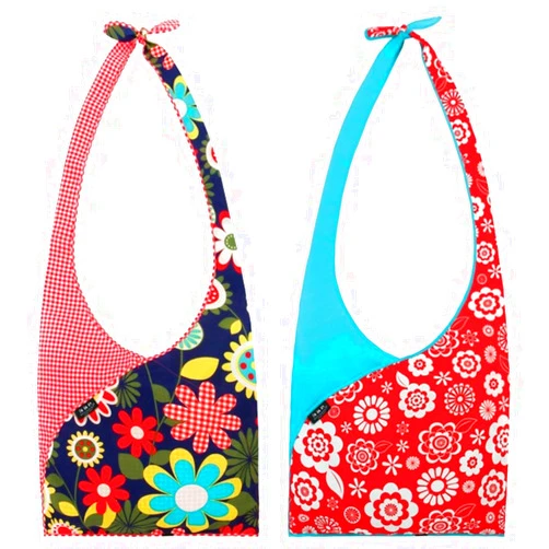 Envirosax Set of 2 Slingsax Bags, Gingham & Blue