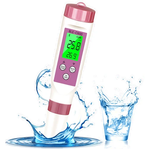 Rowyet PH Meter 7-in-1 Tds Meter/Salinity Tester/pH Meter/EC Meter/Orp Meter/S.G Meter/Temp ph Tester Digital,PH Meter for Water 0.01pH Accuracy,Tds Meter with ATC.