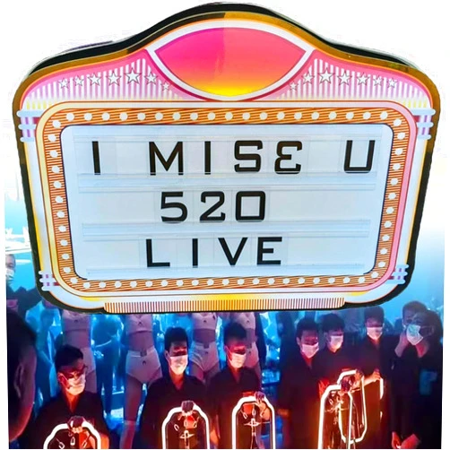 JINGEDD Club Sign Service Nightclub Luminous,Led Presenter Hand Holding Sign,Light Box With Changeable Letters,For Bar Private Party,Club Service Signs Color Change,Bottle Service Sign,A