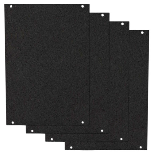 HAVANSIDY 4 Pack Replacement Charcoal Air Filters Compatible with Whirlpool Microwave Model WML55011HS and WML75011HZ, Activated Carbon Air Microwave Grease Filters for Over The Range Hood