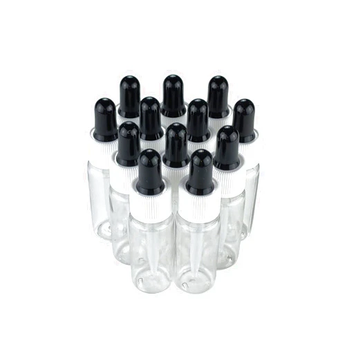 Kang&Chang 12pcs, 15ml, Plastic Dropper Bottles for Liquid