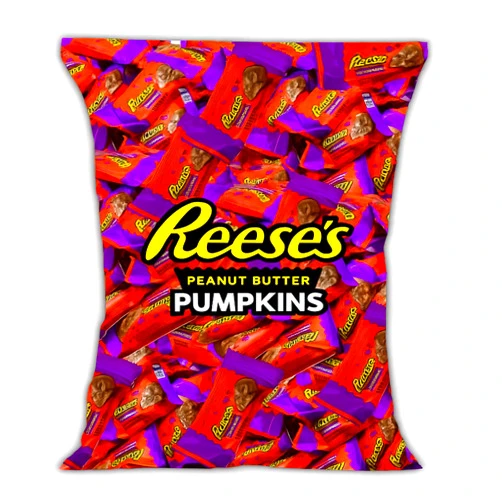 Reese's Milk Chocolate and Peanut Butter Pumpkins - 2lb Bulk Bag - Delicious Classic Taste That Everyone is Sure to Love - Share with Friends and Family - Packaging May Vary
