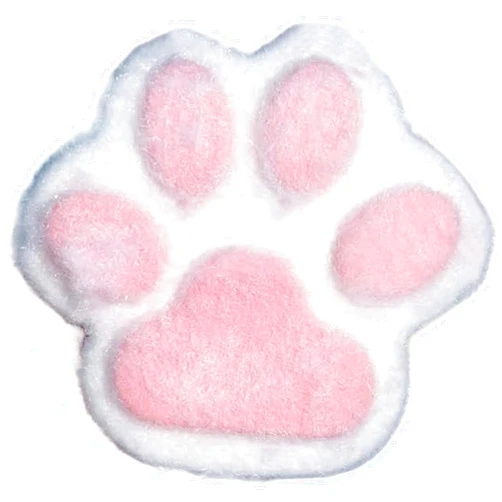 ESiiFuu Stress Ball Cute Cat Paw Squish Balls 5.9 Inch Large Fidget Squeeze Toy Soft and Safe Silicone Sensory Balls with Flocking Surface Stress Relief Toy