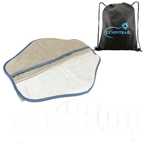 Lumintrail Chattanooga Heating Pad Hot Pack, 10x12 Standard Size Hydrocollator Moist Heat Pack with Terry Cover for Pain Relief, Reusable Heating Pad for Back, Quad, Hamstring, with a Drawstring Bag