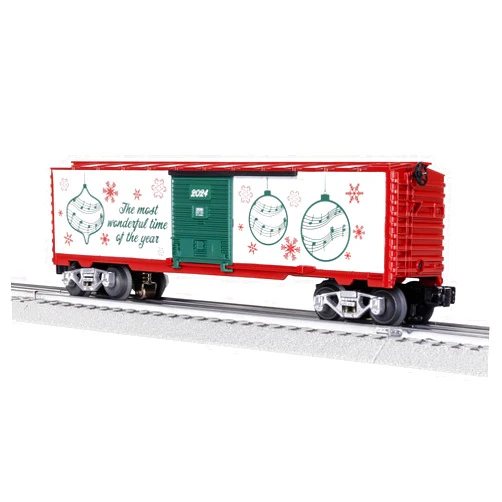 Lionel 2024 Christmas Music O Gauge Model Train Boxcar