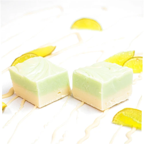 Valley Fudge & Candy Valley Fudge Key Lime Fresh Artisan Fudge Bar, Real Butter, Gourmet Summer Candy, Half Pound Package