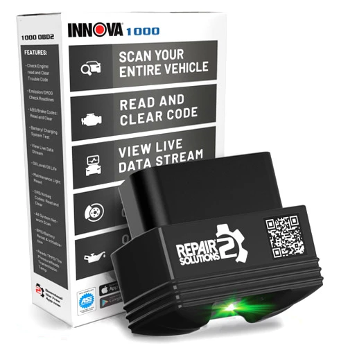 Innova 1000 OBD2 Scanner Bluetooth - Check Engine ABS SRS - No Subscriptions - Free Updates - Diagnostic Scanner for iPhone & Android