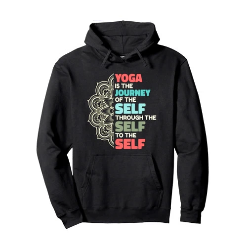 Yoga Damen Zubehör Set Geschenke für Anfänger Yogi Journey Through The Self Kundalini Ashtanga Yoga Teacher Yoga Pullover Hoodie