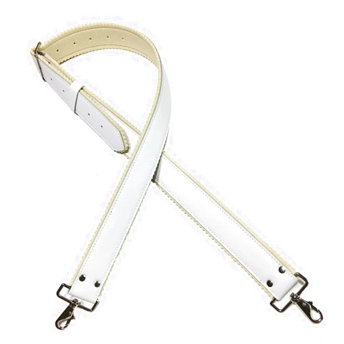 BORGBAR Leather Parade Marching Snare Drum Sling Strap Drum Set Accessories White