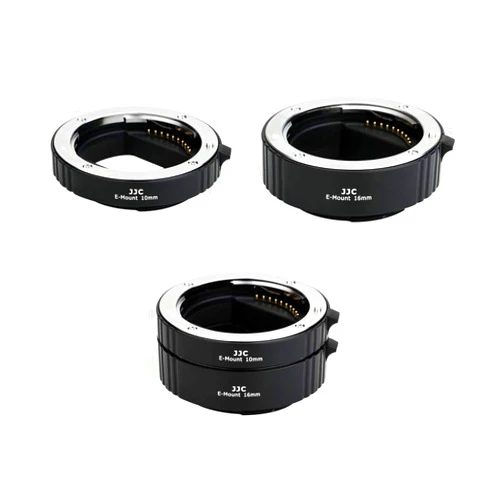JJC E Mount Auto Focus Macro Extension Tube Set for Sony ZV-E10 II A6000 A6100 A6300 A6400 A6500 A6600 A6700 ZV-E1 A1 A7CR A7C II A7IV A7III A7II A7RV IV A7R III II A7S III II A7S A9 II III & More