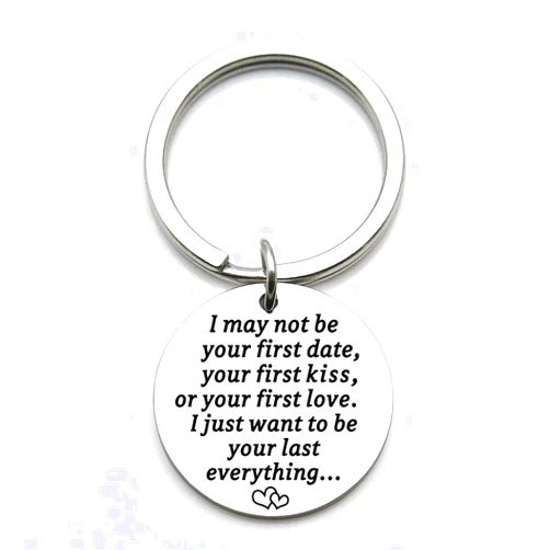 XYBAGS Anniversary Keychain for Wife from Husband, Birthday Wedding Valentine's Day Deployment Key Chain for Women - I Just Want To Be Your Last Everything (Women)