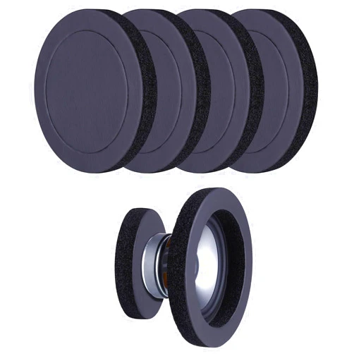BESOTDN 6.5”Foam Speaker Enhancer, 4PCS Self Adhesive Car Door Speaker Foam Rings, 6” to 6.5” Car Door Speaker Fast Rings, Universal High Rebound Sponge Bass Blocker Kit for Stereo Audio Speaker
