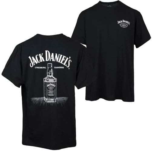 Changes Jack Daniel's Line Art Bottle T-Shirt