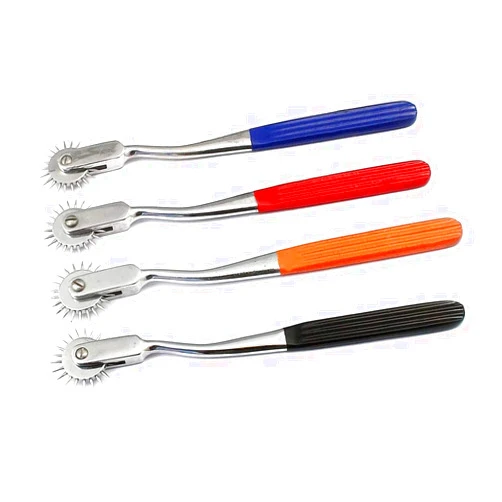 WellnessD'Light - 4 WARTENBERG PIN Wheel Pinwheel Chiropractic SURGI Instruments Color Handle, Wartenburg Neuro Pinwheel. Stainless Steel. 1 Round by WDL