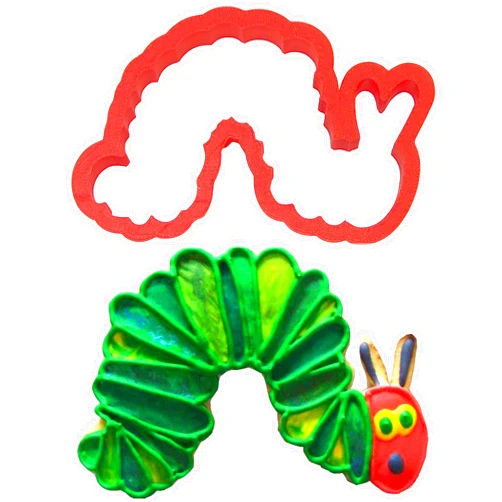 CookieCutter.com Caterpillar Cookie Cutter 5 Inch - Hand Made in the USA