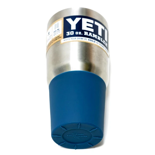 Thermalyfe Silicone Boot Sleeve Protector for 20oz, 26oz, 30oz Yeti Rambler Tumbler Cups and 32oz Hydro Flask Tumbler (Navy)
